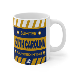 11oz Ceramic mug for Sumter, South Carolina Side view
