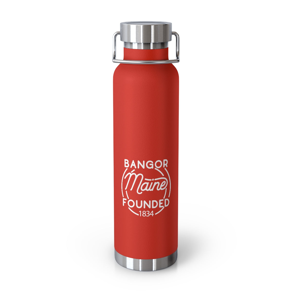 22oz Vacuum insulated tumbler for Bangor, Maine in Red