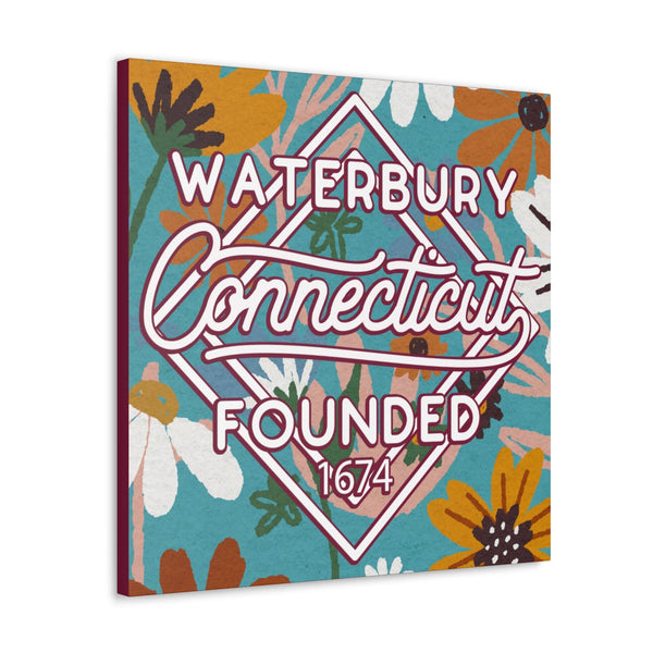 24x24 artwork of Waterbury, Connecticut -Charlie design