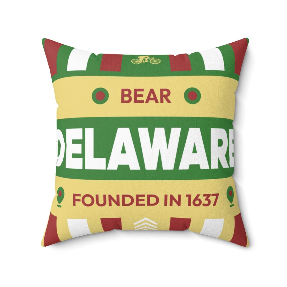 20"x20" pillow design for Bear, Delaware Top view20"x20" pillow design for Bear, Delaware Top view.