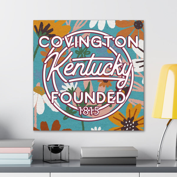 24x24 artwork of Covington, Kentucky in context -Charlie design