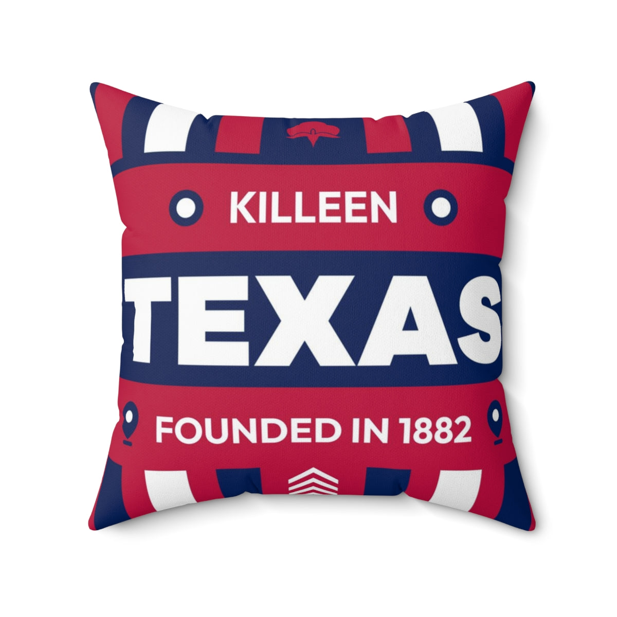 Killeen Texas Polyester Square Pillow
