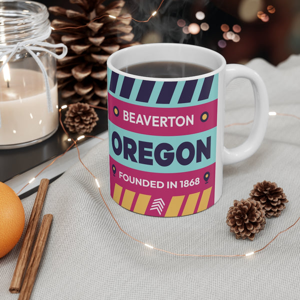 11oz Ceramic mug for Beaverton, Oregon in context