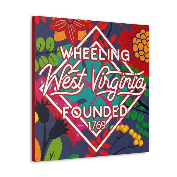 24x24 artwork of Wheeling, West Virginia -Alpha design