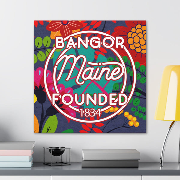 24x24 artwork of Bangor, Maine in context -Alpha design