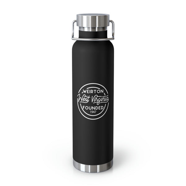 22oz Vacuum insulated tumbler for Weirton, West Virginia in Black