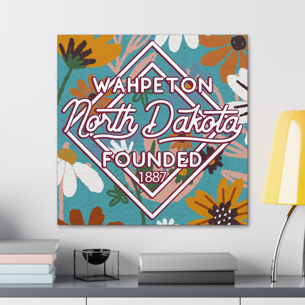 24x24 artwork of Wahpeton, North Dakota in context -Charlie design