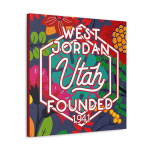 24x24 artwork of West Jordan, Utah -Alpha design