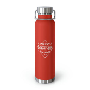 22oz Vacuum insulated tumbler for Vancouver, Washington in Red