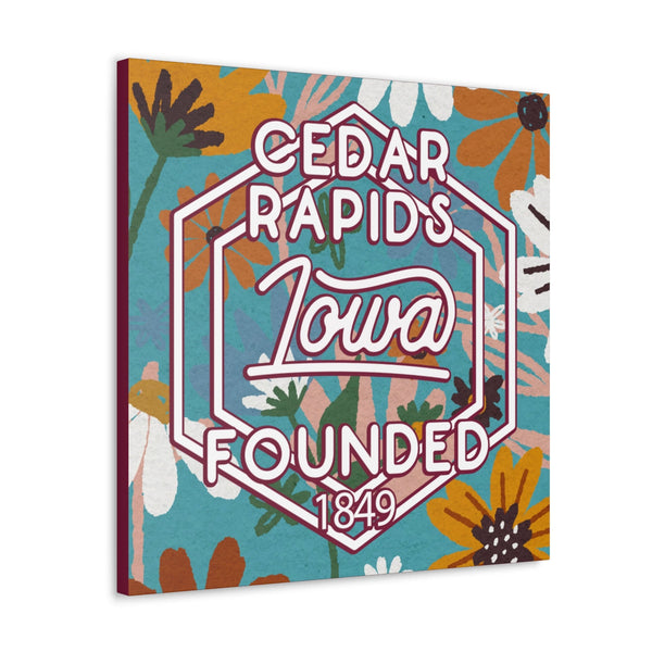 24x24 artwork of Cedar Rapids, Iowa -Charlie design