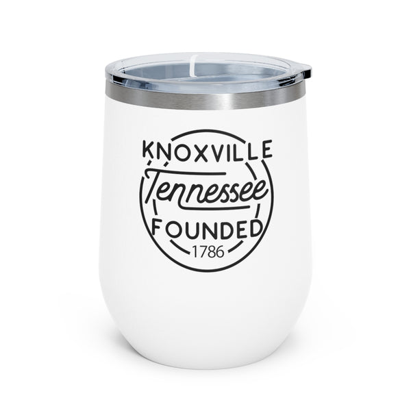 12oz wine tumbler for Knoxville, Tennessee in White
