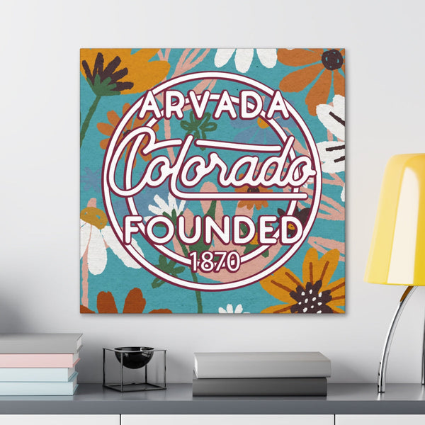 24x24 artwork of Arvada, Colorado in context -Charlie design