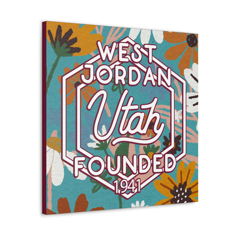 24x24 artwork of West Jordan, Utah -Charlie design