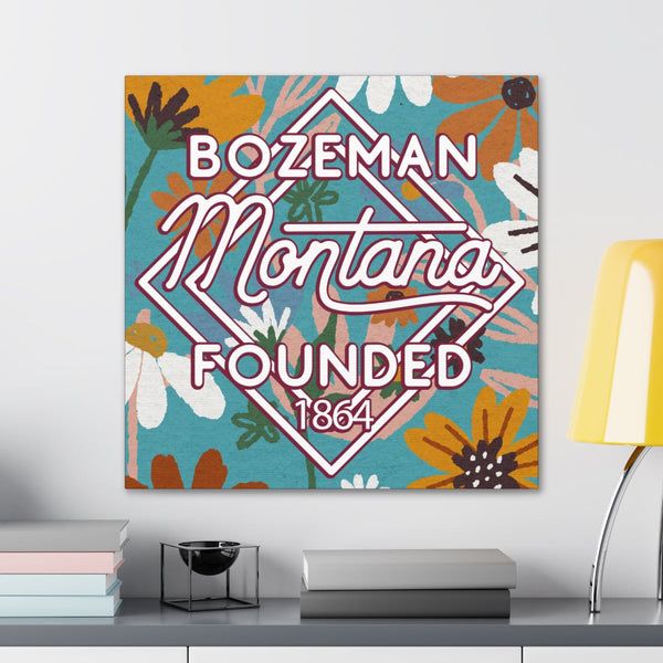24x24 artwork of Bozeman, Montana in context -Charlie design