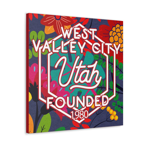 24x24 artwork of West Valley City, Utah -Alpha design